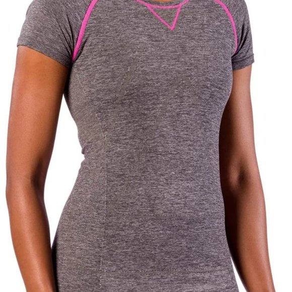 Zensah Compression Short Sleeve Athletic Workout Top Breathable Seamless - SET - Picture 2 of 15